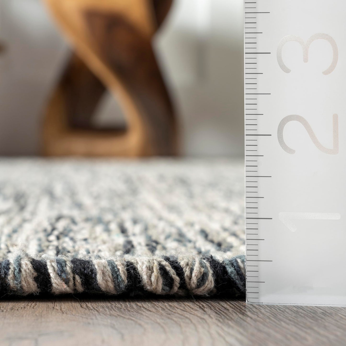 nuLOOM Alessi Solid Farmhouse Cotton Area Rug, 5x8, Grey