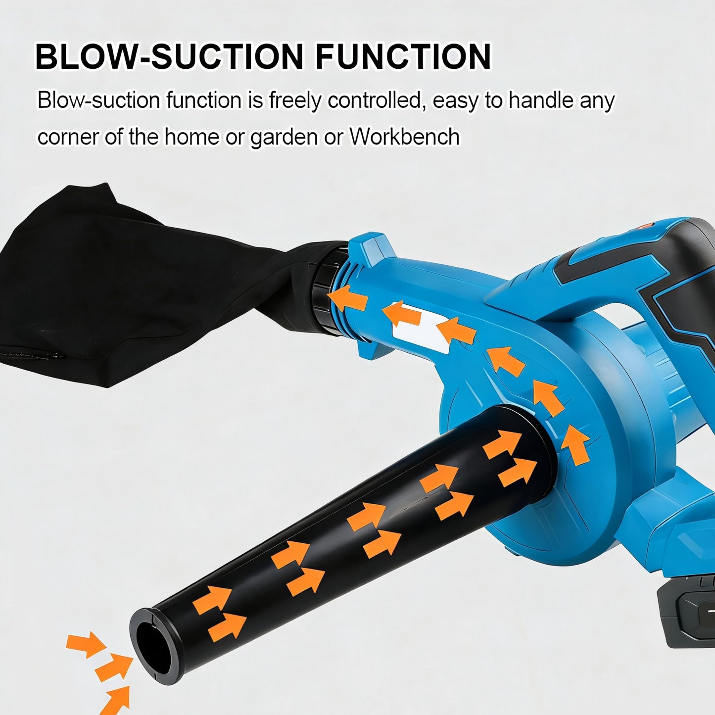 NEWONE Small Leaf Blower Cordless Compatible with Makita 18V Battery,157MPH/64CFM Lightweight Mini Hand Electric Leaf Vacuum for Lawn Care with Battery and Charger,2 Speed