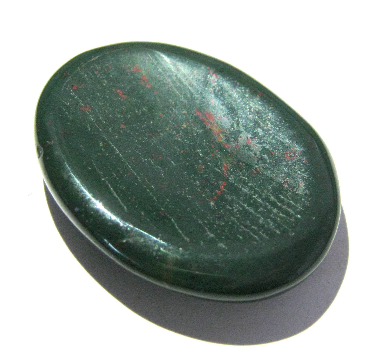 crystalmiracle Bloodstone Worry Stone Positive Energy Crystal Healing Thumb Stone for Metaphysical Powerful Health Wealth Reiki Protective Meditation Feng Shui Gifts for Men Women