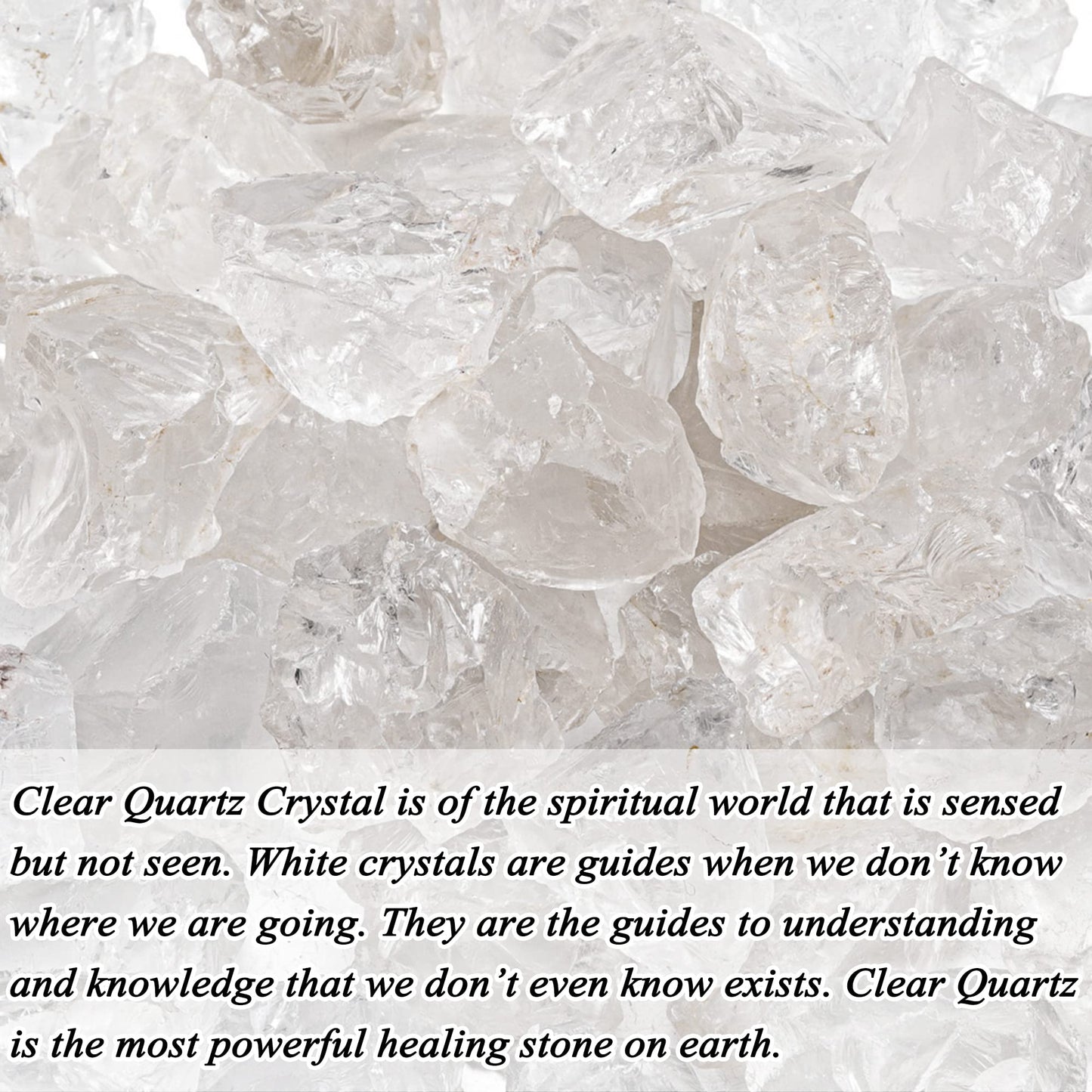 Top Plaza Bulk Clear Quartz Healing Crystals Rough Stones - Large 1" Natural Raw Stones Crystal for Reiki Healing, Wicca, witchcraft, Tumbling, Cabbing, Fountain Rocks, Decoration, Polishing 0.5lb