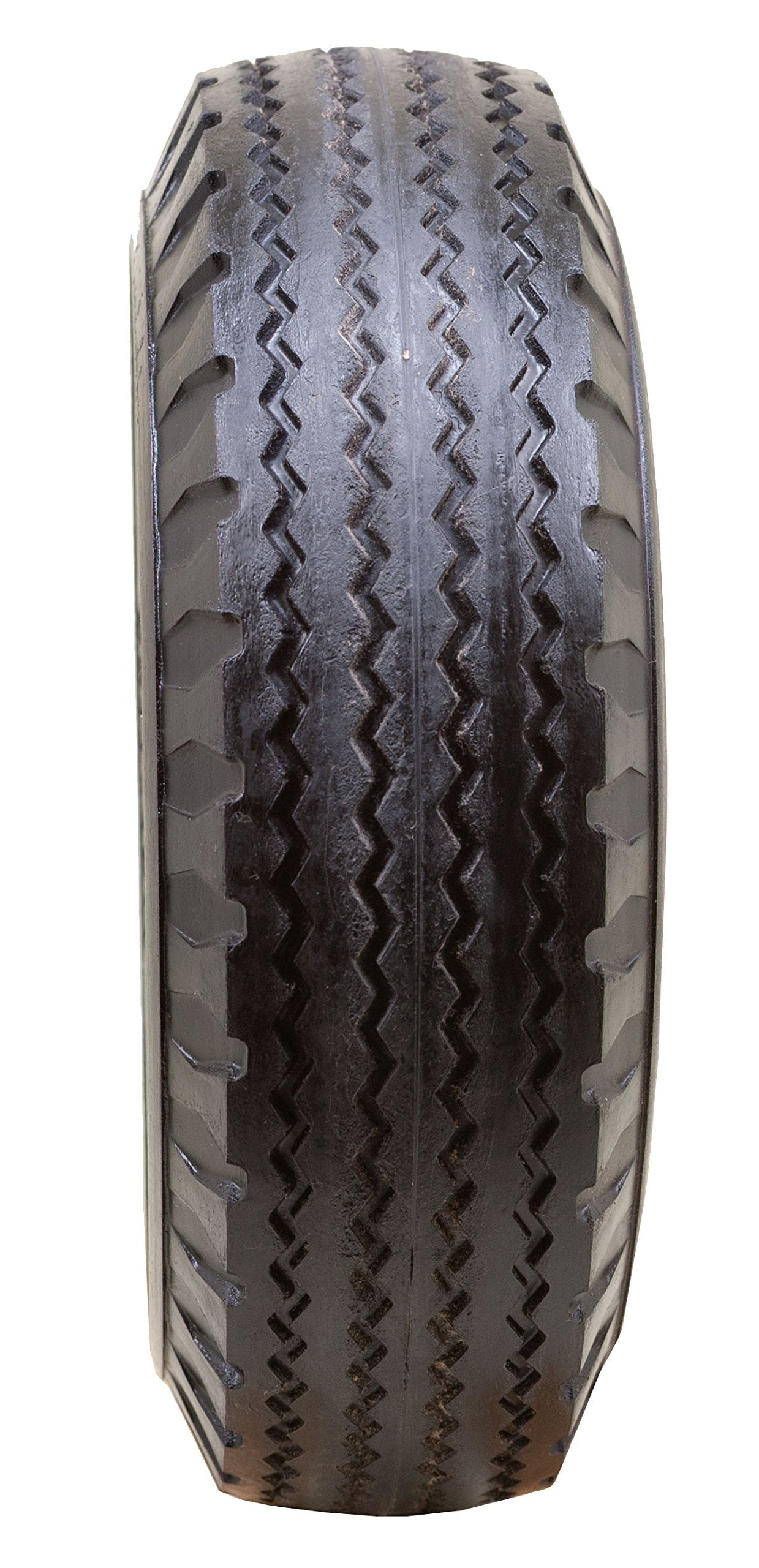 Marathon 4.10/3.50-6" Flat Free, Hand Truck / All Purpose Utility Tire on Wheel, 3" Centered Hub, 3/4" Bearings