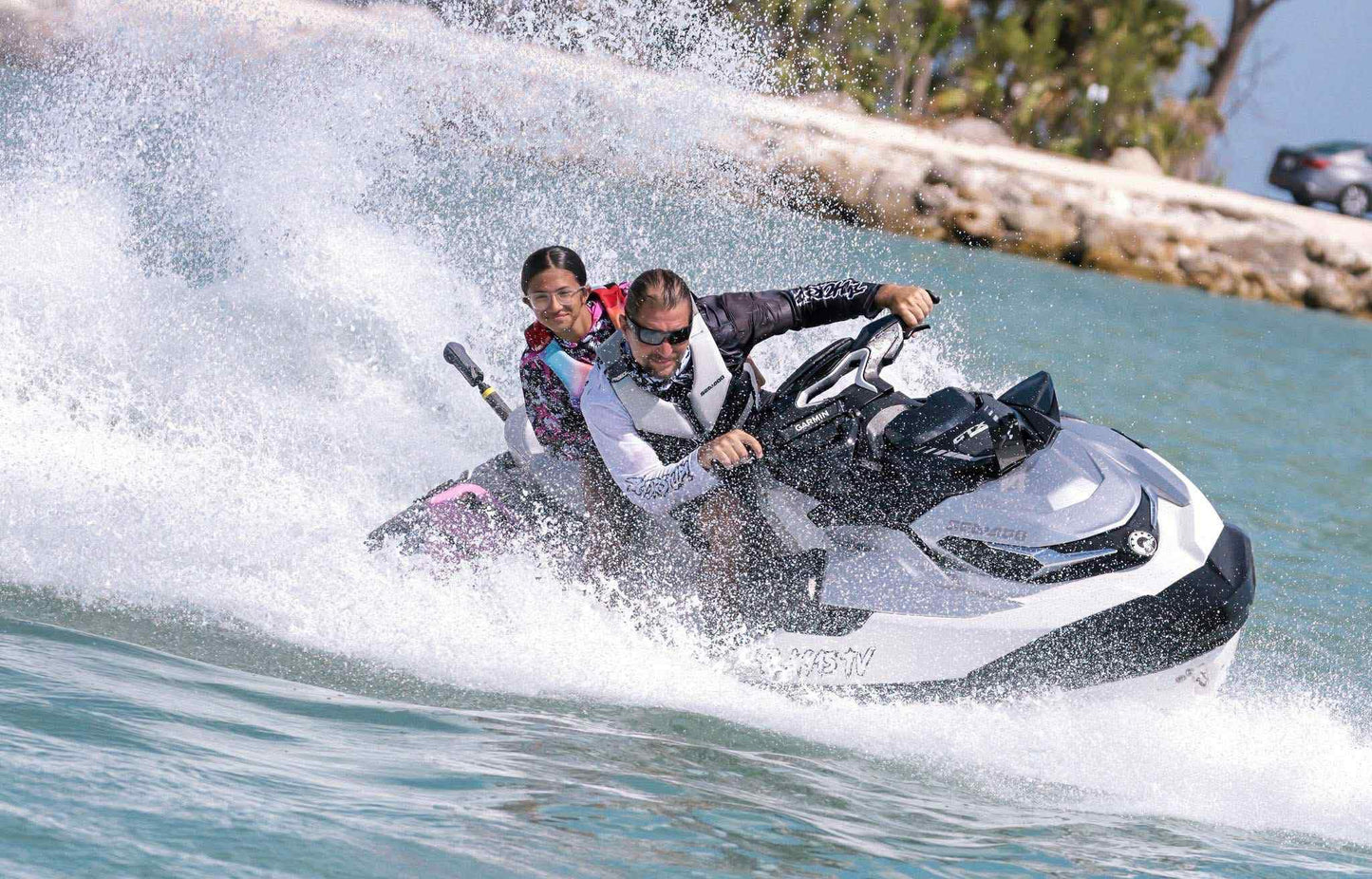 Rider Coolers PWC Jet Ski Sea Doo Cooler Set of 2 Coolers Fits All Personal Watercraft with backpak Harness (Pink)