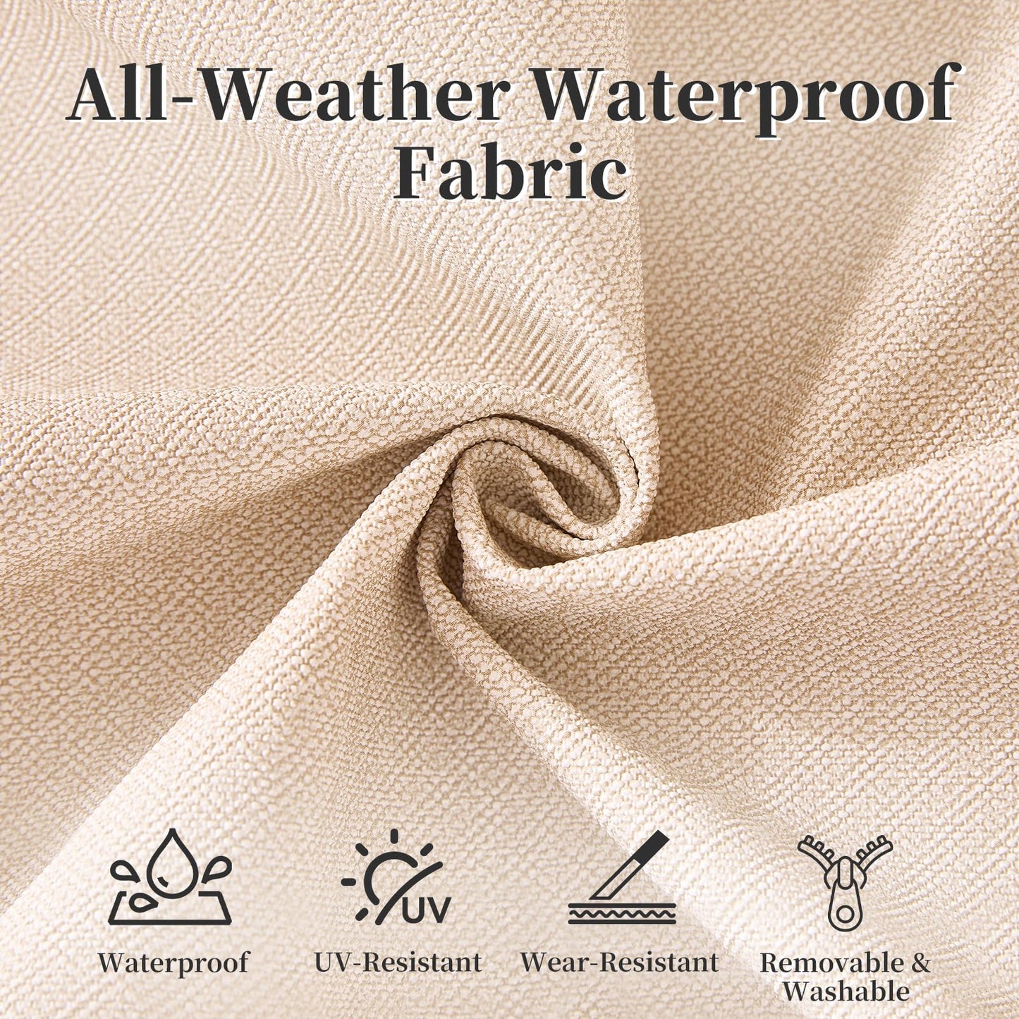 Waterproof Custom Size Bench Cushions for Indoor Outdoor Furniture, Bay Window Seat Cushions Indoor, Custom Cushions for Breakfast/Reading Bench Nook/Dining Entryway Mudroom Bench, Anti-Slip/Scratch