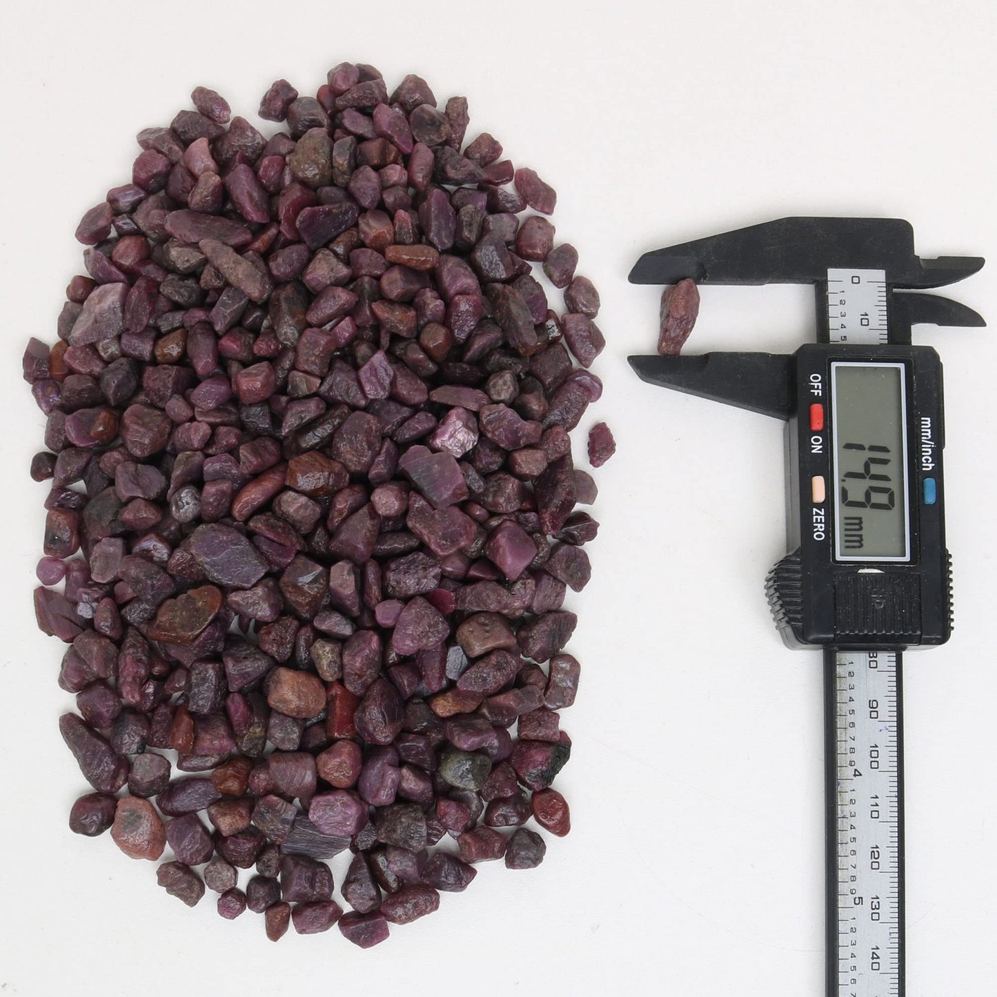 REAL-GEMS Natural Raw Healing Crystals Rough Stones for Tumbling, Cabbing, Polishing, Wire Wrapping, Wicca & Reiki Crystal Healing, Mix Gemstones,7 Chakra (Indian Star Ruby)