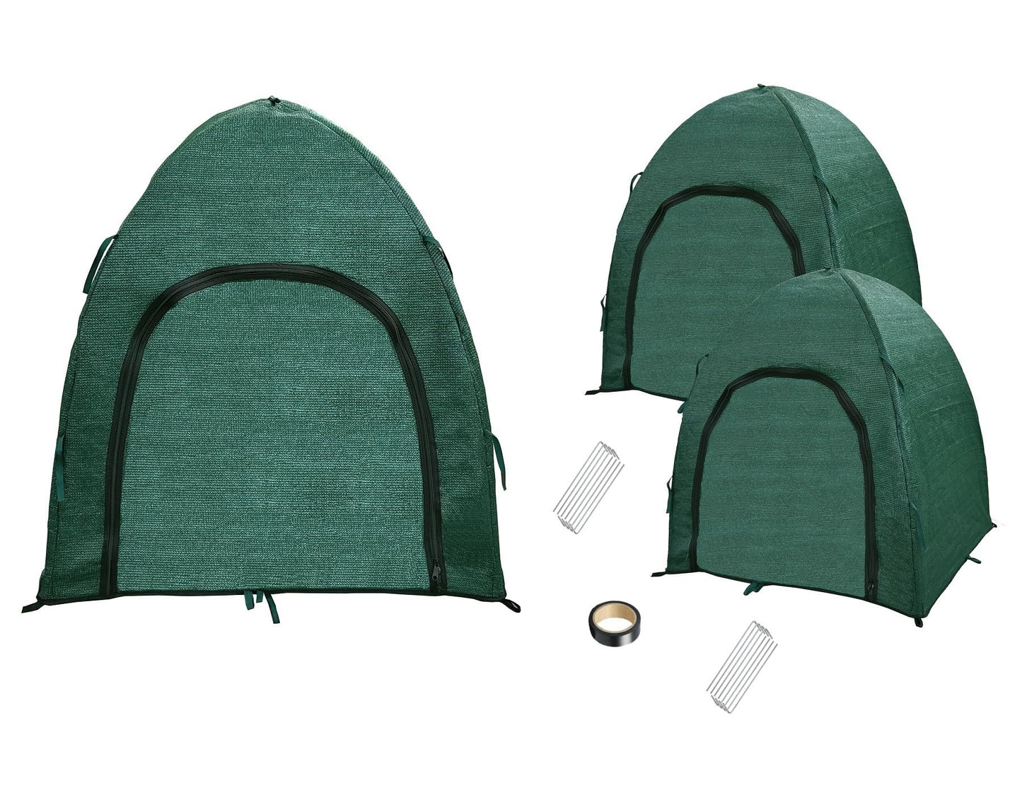 YAMYGA Winter Plant Covers for Snow and Ice Protection Shrub Cover Freeze Protection Plant Tent Protect Outdoor Plant and Potted Plant from Snow Frost Sun and Animal with Zipper Door 22*22*22 (2Packs)