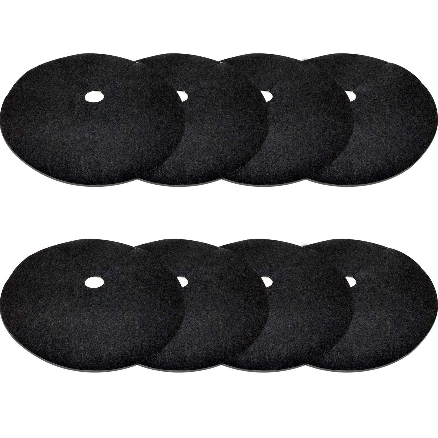 EBaokuup 8 Pack 24.5 Inch Non-Woven Tree Mulch Ring - Degradable Tree Protector Mat, Reusable Tree Weed Barrier Mat for Weed Control Root Protection