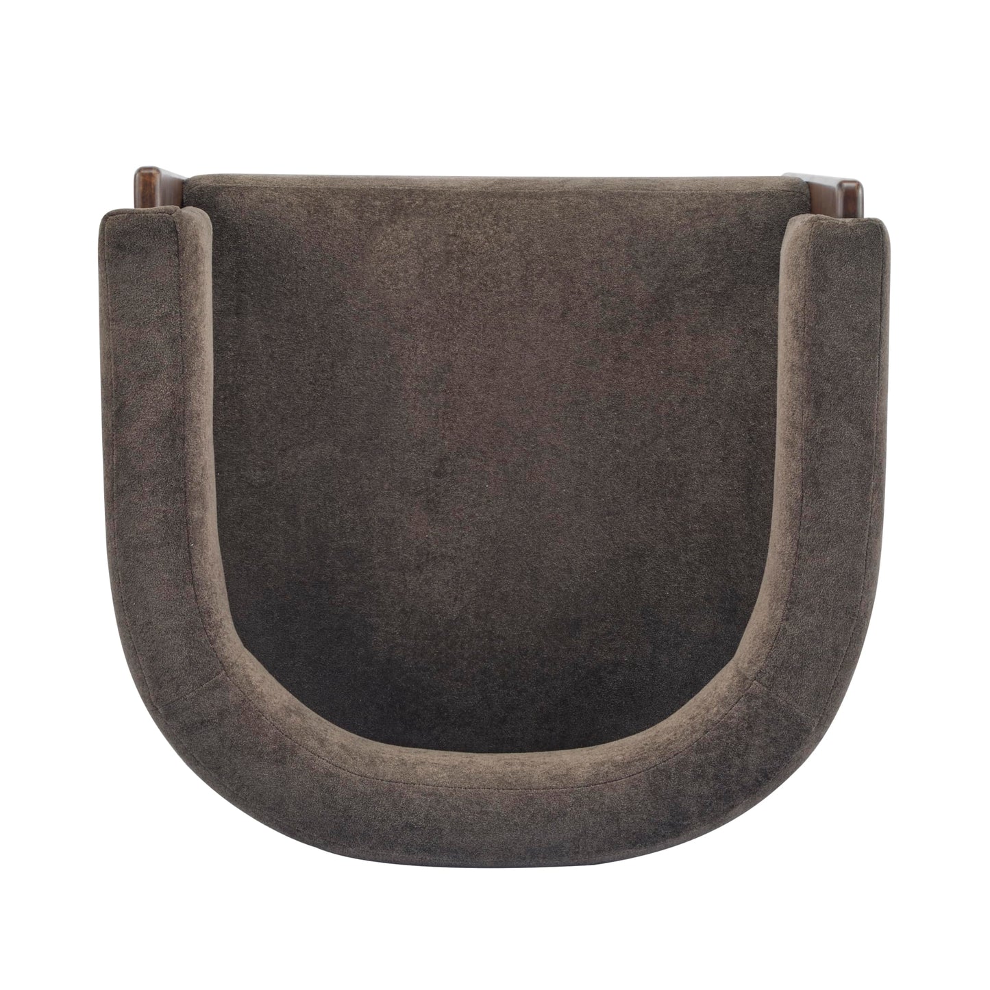 Christopher Knight Home Nettie Modern Accent Chair for Living Room, Velvet Fabric Single Lounge Sofa Chair with Wooden Frame, Comfy Reading Chair for Bedroom, Lounge Armchair with Cushion, Dark Brown