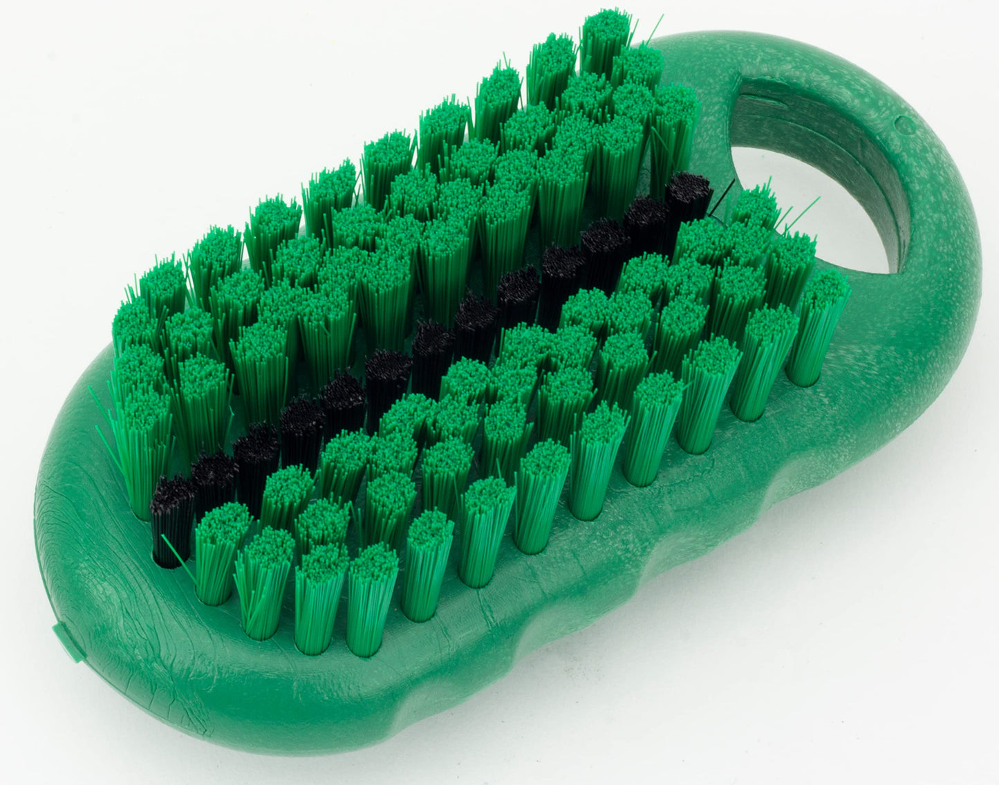 SPARTA 5 Inch Hand and Nail Brush with Stiff Center Bristles, Soft Outer Bristles, Larger Polypropylene Body, Color Coded Scrub Brush for Commercial Foodservice Use, Green