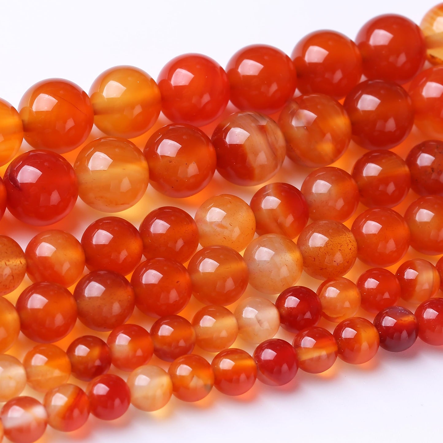 48PCS 8MM Red Agate Stone Beads Energy Healing Beads for DIY Jewelry Bracelet Necklace Making for Jewelry Making 15Inch