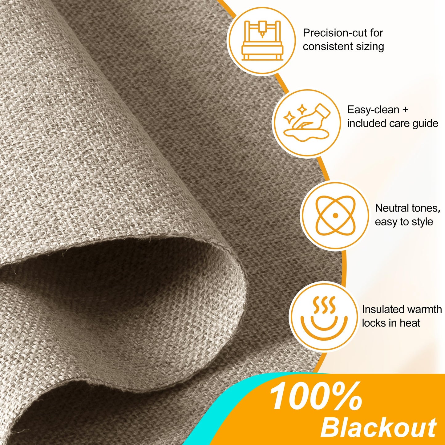 BERISSA Blackout Roman Shades for Windows Cordless,Pull Down Linen Fabric Roman Blinds,Privacy Window Shades for Door Windows,Bedroom,Office,Easy to Install,Light Brown,Custom Size