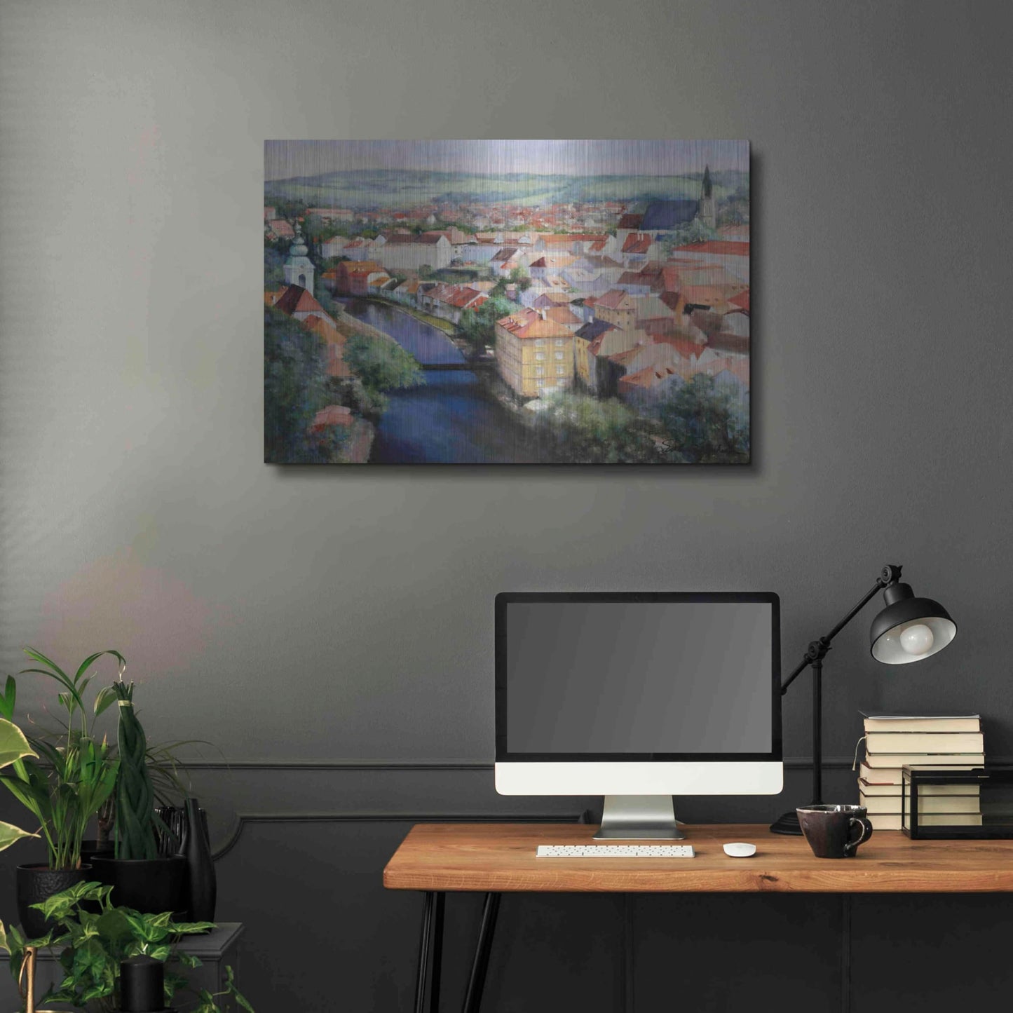 Luxe Metal Art 'Mosaic' by Esther Engelman, Metal Wall Art, 36"x24"