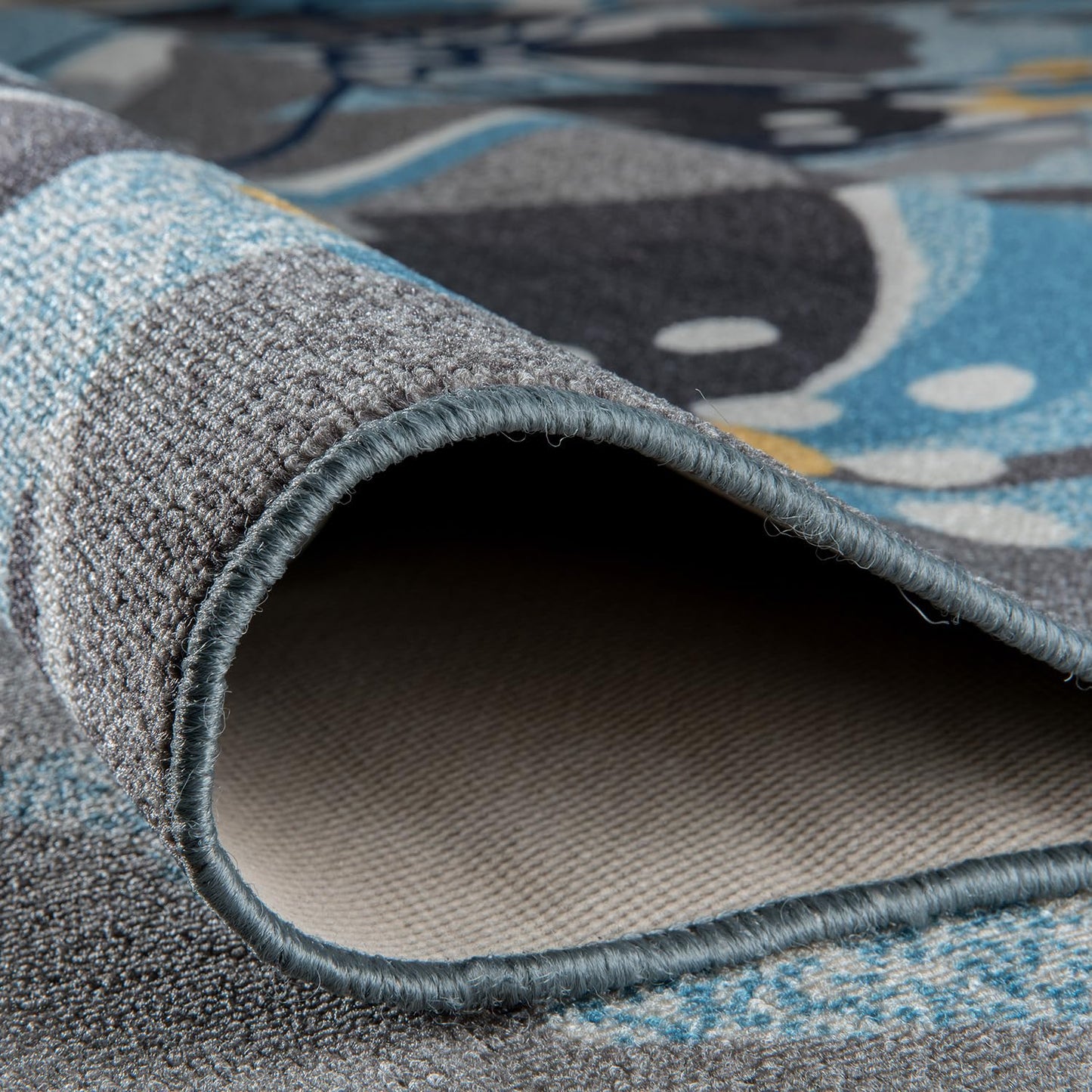 Rugshop Gray Large Floral Non-Slip Area Rug Fade Resistant for Hallway, Entryway and Kitchen, 2'7" x 4'
