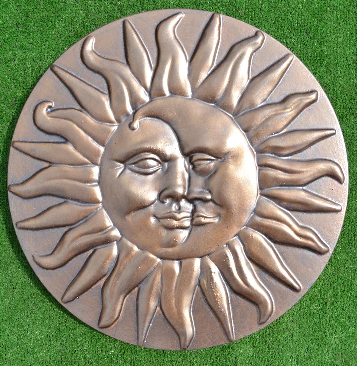 Concrete Mold Sun and Moon Plaster Concrete Stepping Stone Garden Path Decor (S11)