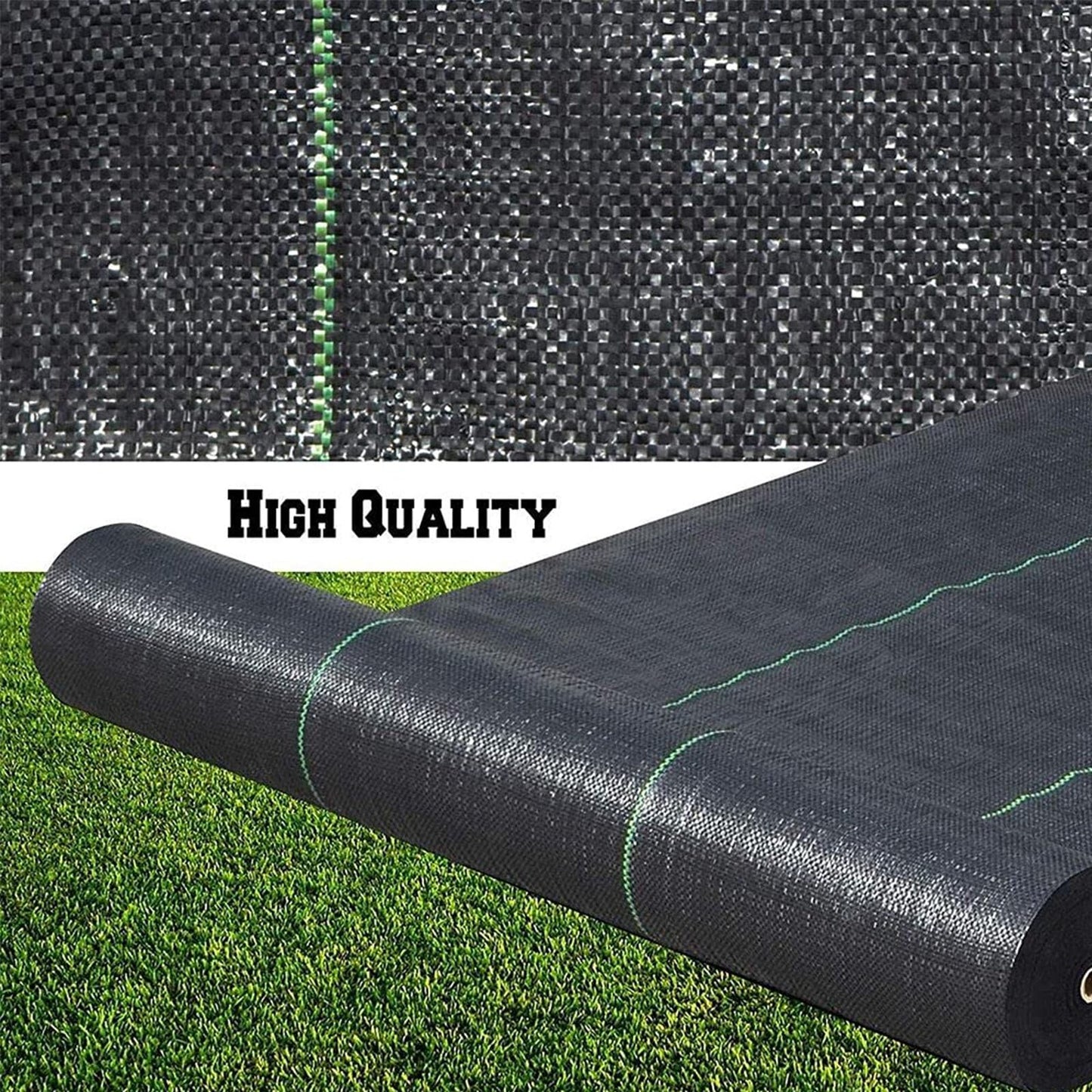 NINXANG Weed Barrier Landscape Fabric Durable Weed Block Gardening Mat Non Woven Weed Block Fabric Garden Landscaping Fabric Roll Weed Control Fabric in Rolls (4FTx100FT)