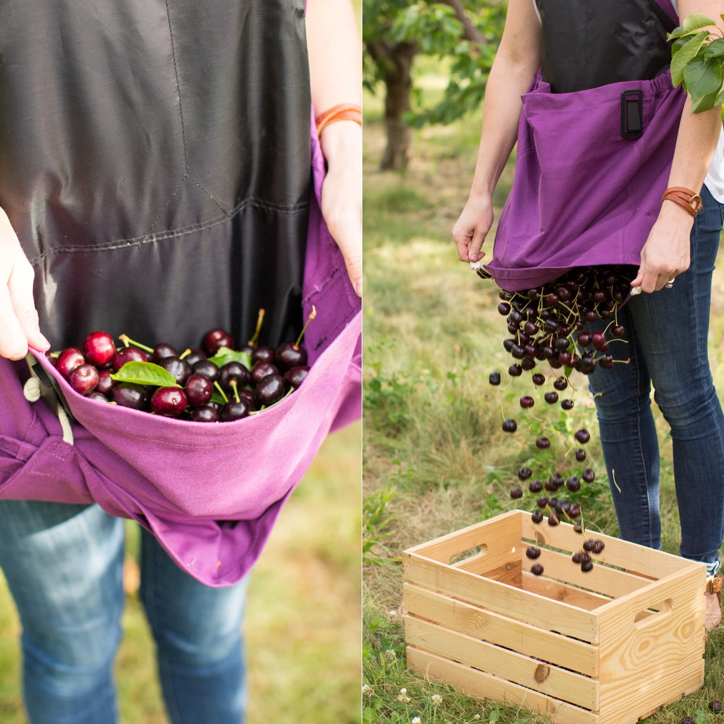 Roo Gardening Apron with Pockets for Women & Men - Canvas Garden Apron with Harvesting Pouch, Water-Resistant, Washable