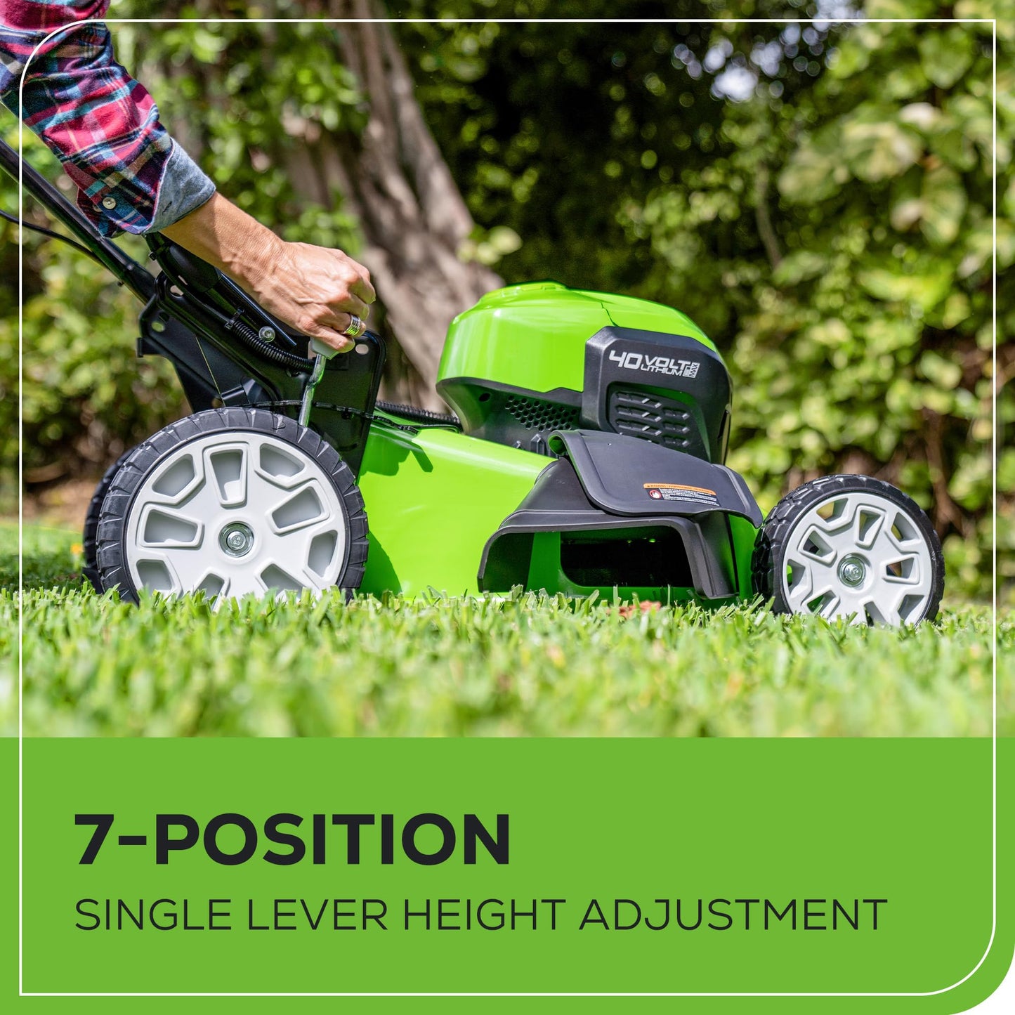 Greenworks 40V 21" Brushless Cordless (Smart Pace / Self-Propelled) Lawn Mower (75+ Compatible Tools), (2) 4.0Ah Batteries and Charger Included