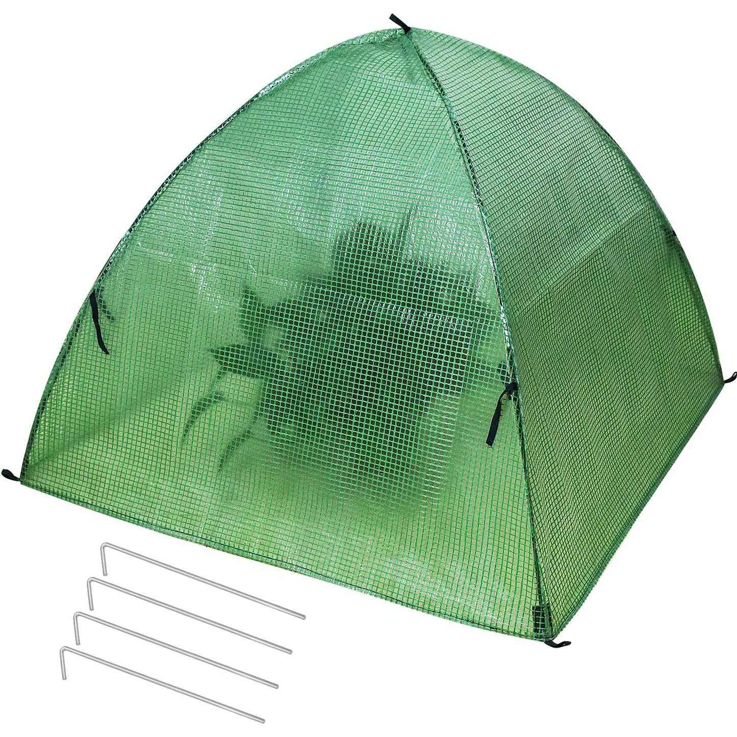 Plant Tent Outdoor Winter Shrub Cover Green Frost Tents Plant Covers Freeze Protection Tent Waterproof Plant Frost Protector Plant Guard Cover to Protect Plants Vegetable from Animals, 37X37X27Inch