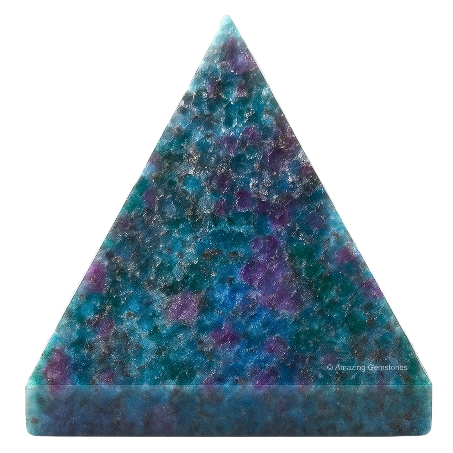 Amazing Gemstone Ruby Kyanite Pyramid Crystal Healing Stones - 2" Great Pyramid Figurine of Natural Stone Pyramid for Meditation, Reiki, Chakra Balancing and Crystal Pyramids Grid