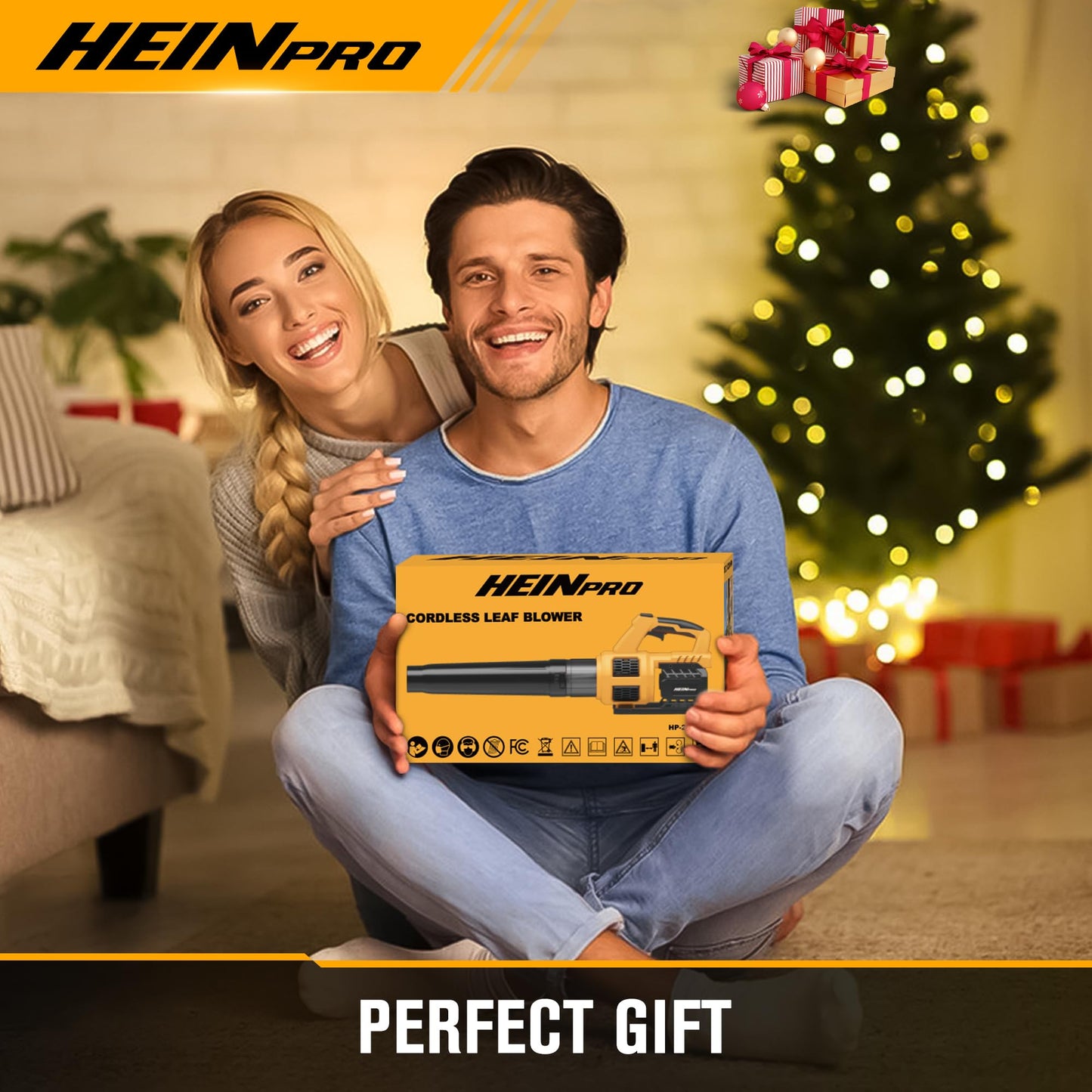 HEINPRO Cordless Leaf Blower Compatible with Dewalt 20V Max Battery 400CFM Electric Leaf Blower Cordless, Variable Speed, Turbo Mode, Leaf blowers Battery Powered for Lawn Care, Yard(Tool Only)