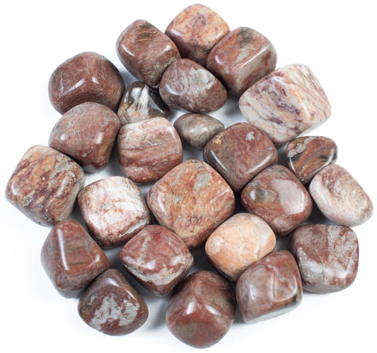 "Crocon 1LB Rosetta Jasper Tumbled Stones and Crystals Bulk 2000+ Carats Natural Crystal Kit for Reiki Healing Crystal Polished, Tumble Stones, Chakra Balancing, Reiki Gift, Home Decor Size : 20mm"