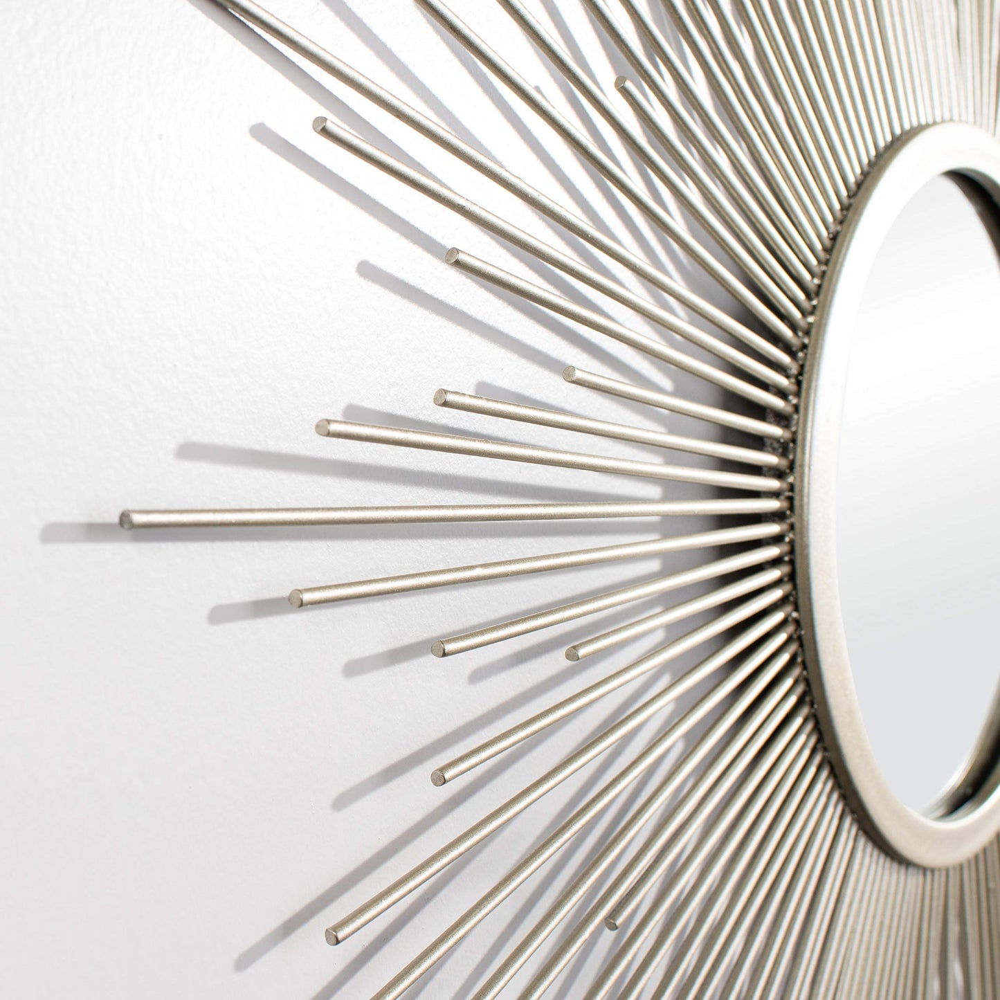 Safavieh Home Collection Alves 30-inch Champagne Sunburst Round Mirror