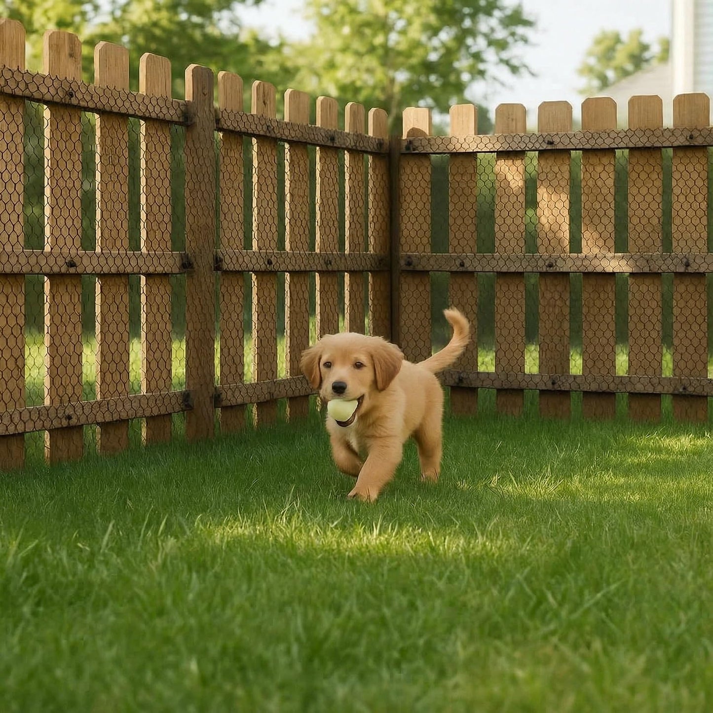 Yuminroe Plastic Chicken Wire Mesh Fencing, 15.7IN x 32.8FT Rigid Plastic Wire Mesh Fence Roll, Garden Balcony Fencing Barrier Netting for Farms, Poultry, Yards, Dog, Cat (0.4m x 10m)