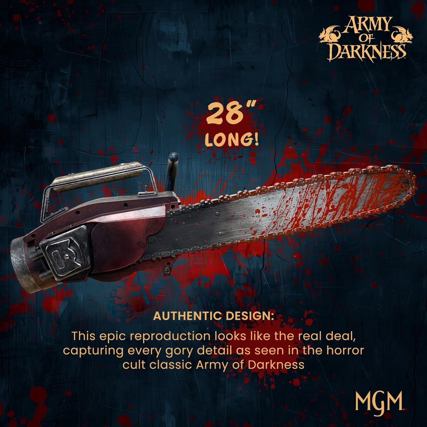 Army of Darkness Ash's Chainsaw 1:1 Scale Electronic Prop Replica | Officially Licensed Collectible