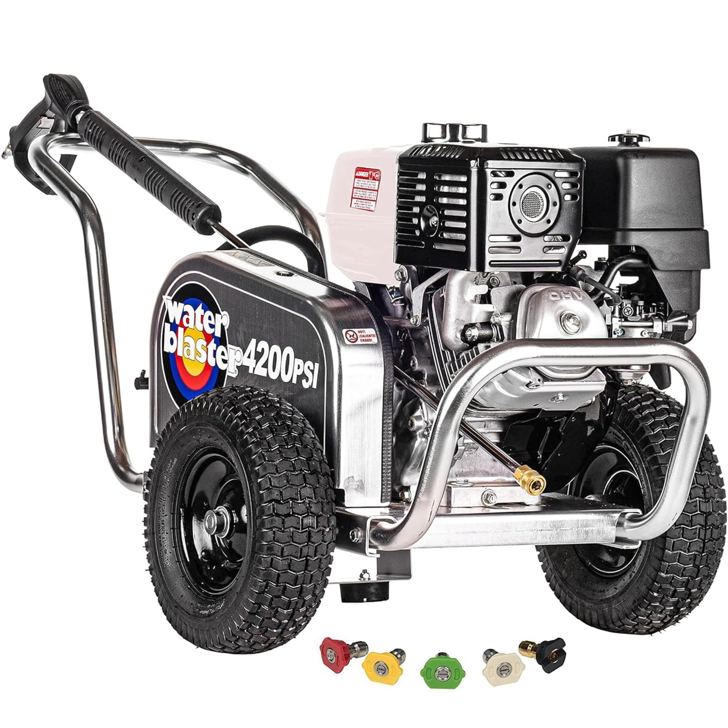Simpson 4200 PSI Gas Pressure Washer, 4.0 GPM Commercial Power Washer, Honda Engine, 50' Hose, Aluminum Water Blaster Series, 49-State Compliant (ALWB60828)