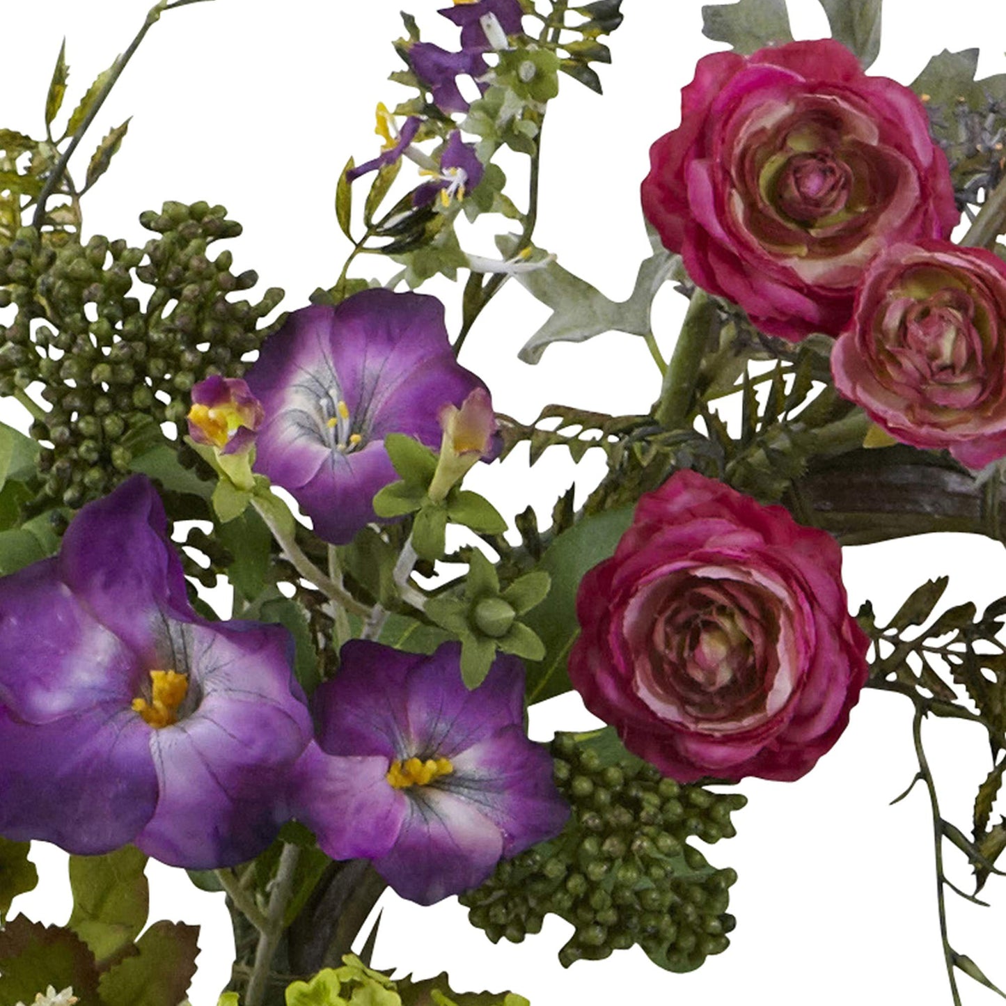 Nearly Natural 20in. Artificial Veranda Garden Wreath
