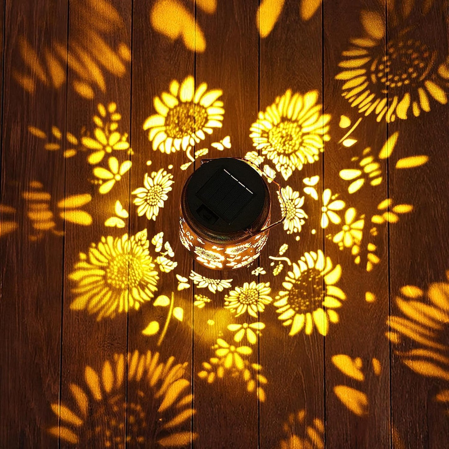 Sunflower Solar Lanterns Outdoor with Shepherd Hook, Birthday Gift Mothers Day Gift for Women Mom Grandma Wife Daughter, Waterproof LED Hanging Lights, Decor for Yard Garden Patio Porch Lawn Tabletop