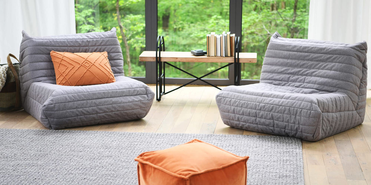 Main + Mesa Eitri Wood and Metal Bench, Driftwood