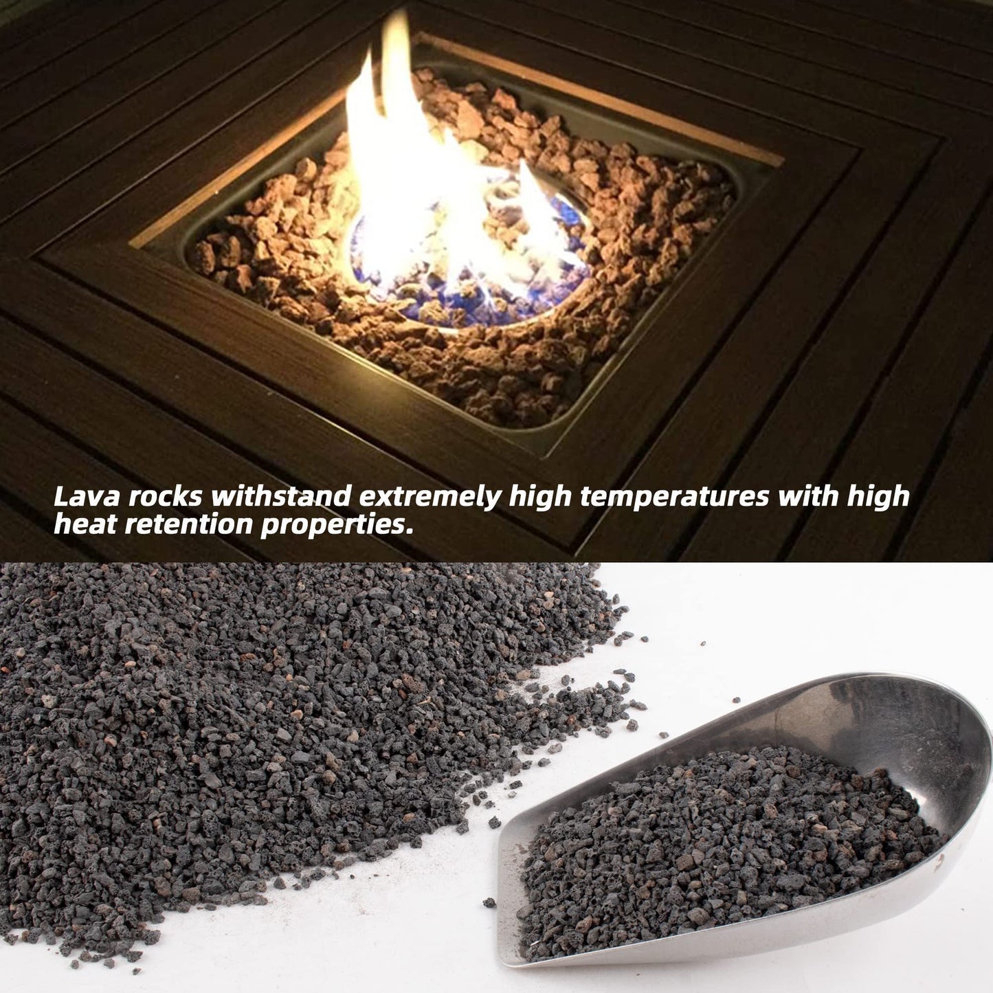 7lb Black Lava Rock for Plant, 1/8-1/4 inch Horticultural Volcanic Rock Soil for Decorative Landscaping Bonsai, Cacti, Succulents Plants Top Dressing for Release Excess Water