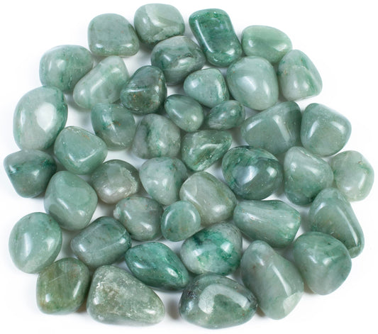 Crocon 1LB Green Jade tumbled stones and Crystals bulk 2000+ Carats natural Crystal Kit for Reiki Healing Crystal Polished, tumble stones, Chakra Balancing, Reiki Gift, Home Decor Size : 20mm