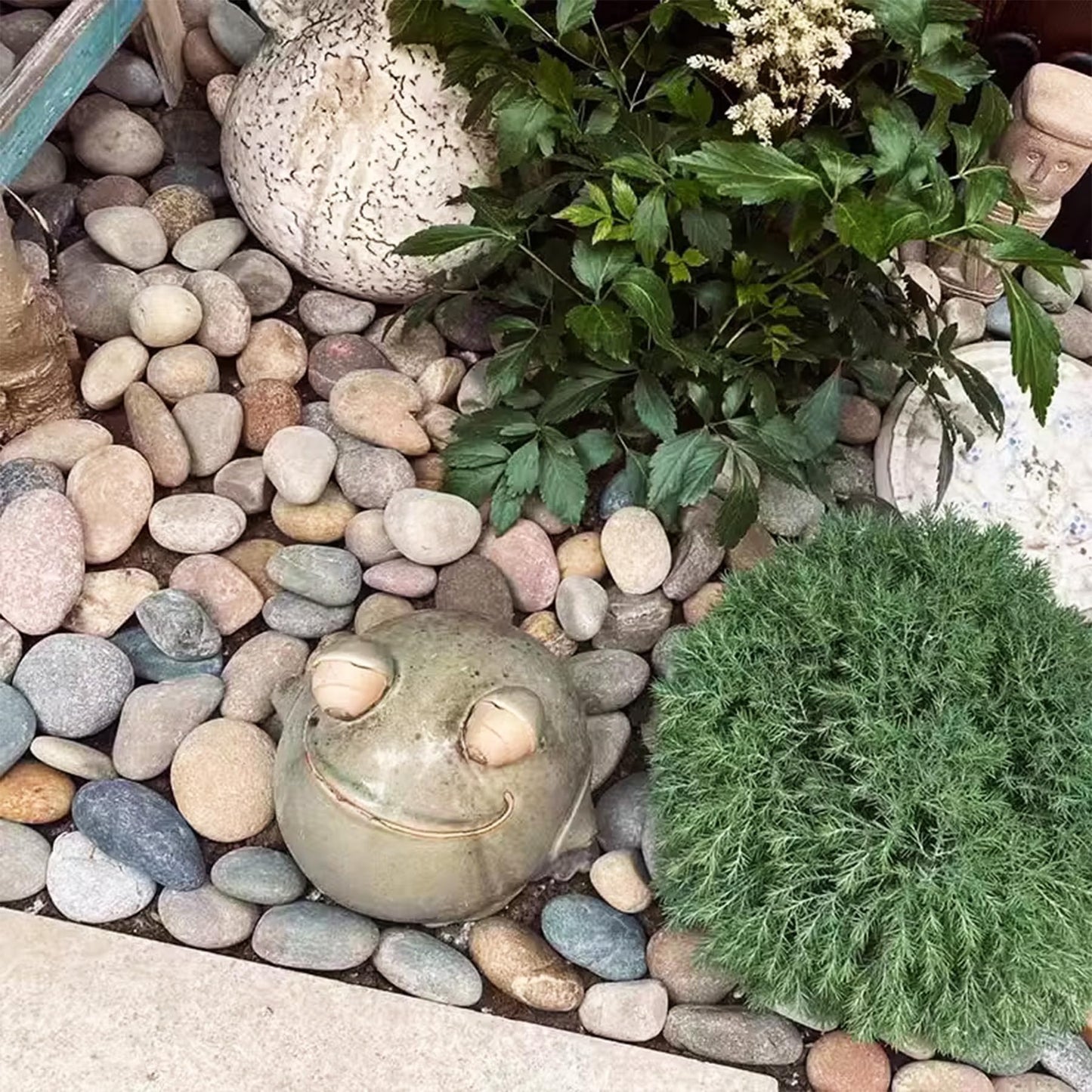 FAHAXIKI Natural River Rocks-40 lbs of Pebbles and River Stones,1-2 Inch Plant Rocks for Landscaping,Garden Paving,Crafting,Walkways,and Outdoor Decorative Stone,Mexican Beach River Rocks