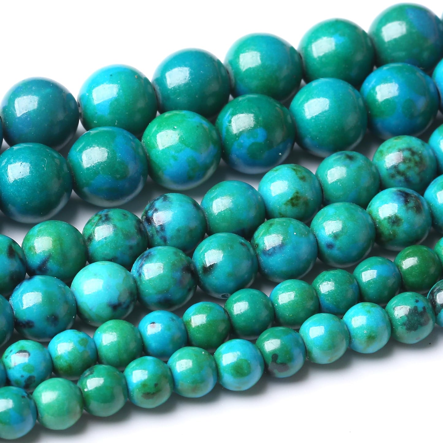 10MM Phoenix Stone Beads Round Loose Beads Natural Gem Beads Crystal Energy Stone Beads for Jewelry Making DIY Bracelet Necklace