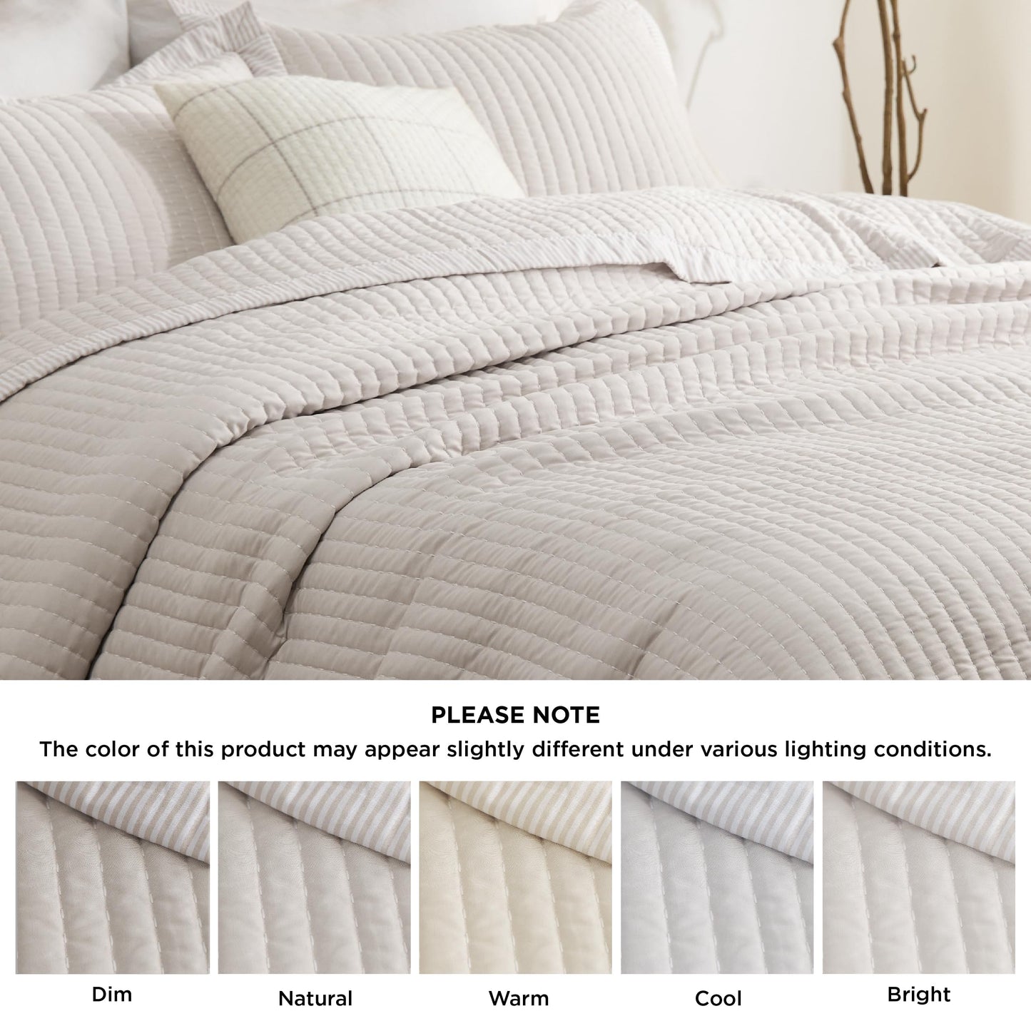 Bedsure Quilts Queen Size - Queen Quilt Bedding Set Bedspread Coverlet Comforter, Lightweight Corduroy Pattern Bedspread, 3-Piece Set with 90"x96" Coverlet & 2 Pillow Shams, All-Season Soft Microfiber