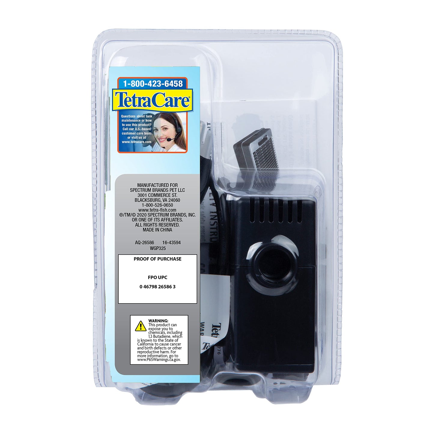 TetraPond Water Garden Pump, Powers Waterfalls/Filters/Fountain Heads,Black,50 to 500 Gallons