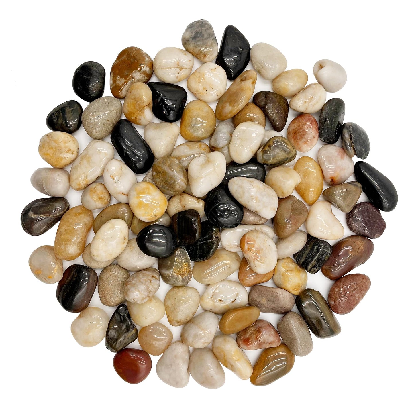 RITOLLO 12 lb River Rocks Pebbles for Indoor Plants 3/8-1 Inch Natural Aquarium Gravel Decorative Fish Tank Rocks Garden Landscaping Decor
