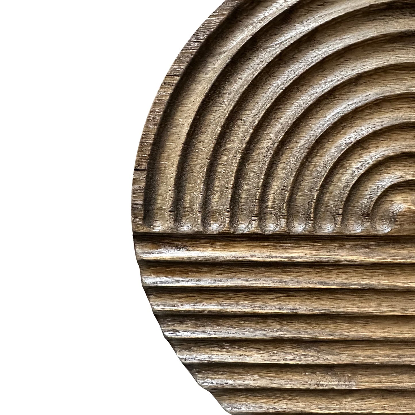 Musanpou Hand-carved Wood Wall Decor featuring Artistic Round Design for Farmhouse and Country-style Interiors | Wall Art Decoration | 11.8 inches x 11.8 inches (brown)