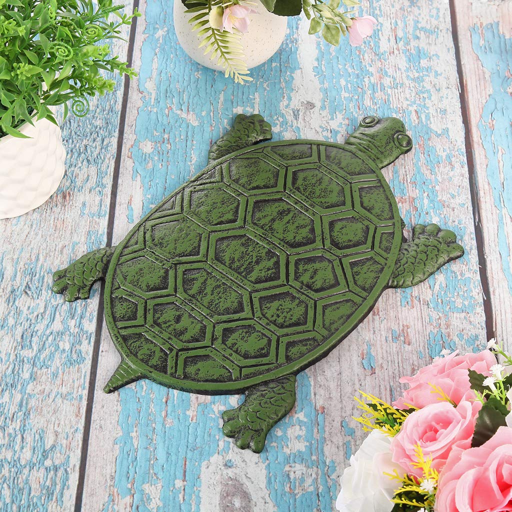 MDLUU Cast Iron Stepping Stone, Turtle Stepping Stone, Decorative Tortoise Flagstone for Lawn, Yard, Garden Walkway