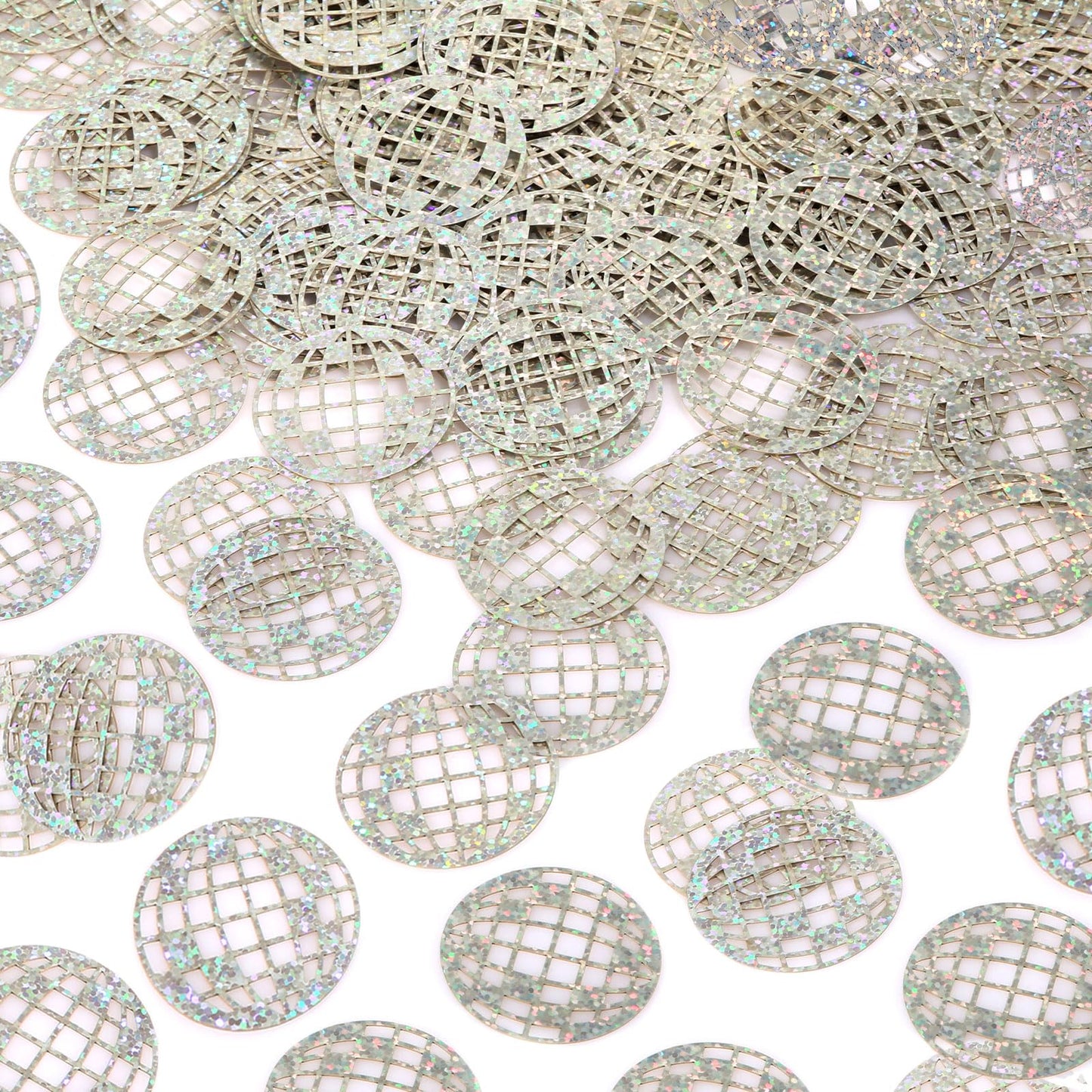100pcs Glitter Disco Ball Table Confetti, Disco Theme Party Confetti for Bachelorette Party Table Centerpieces Decorations for 70s 80s Hippie Birthday Party Supplies