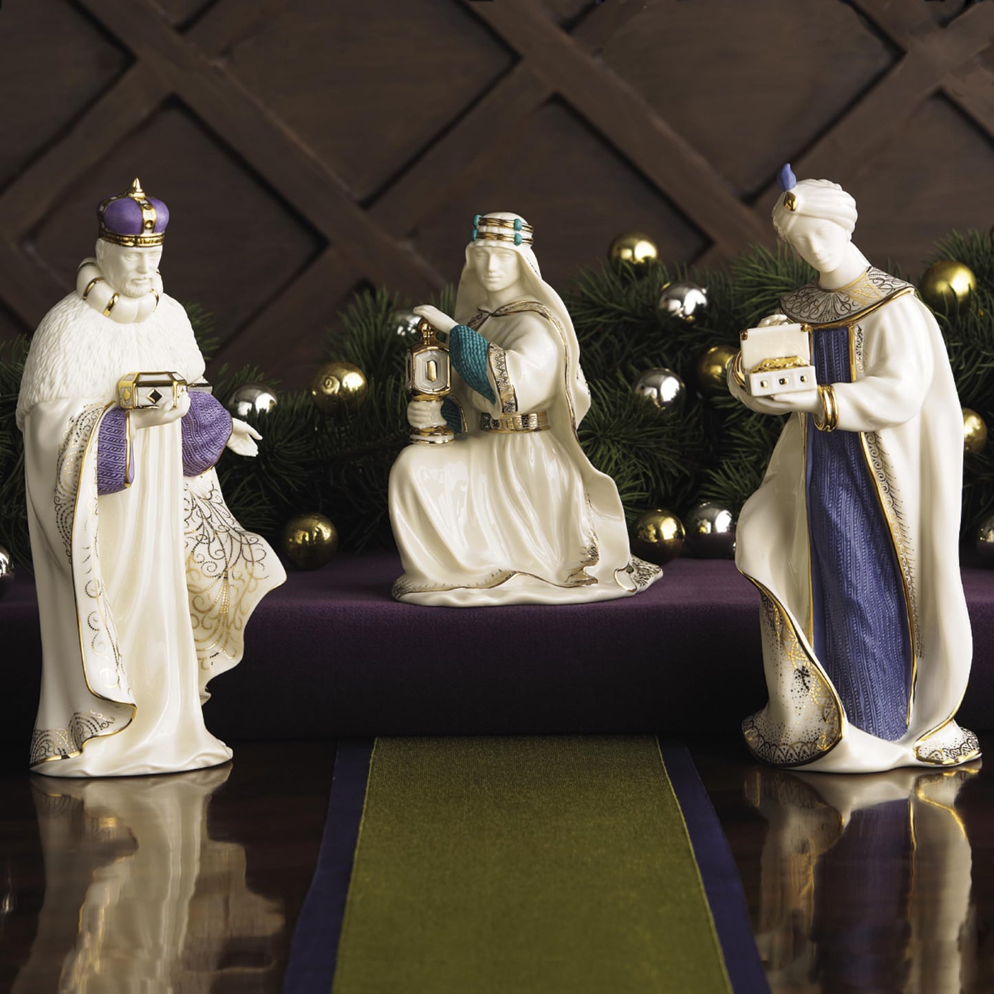 Lenox 6399943 First Blessing Nativity Three Kings Figurine Set