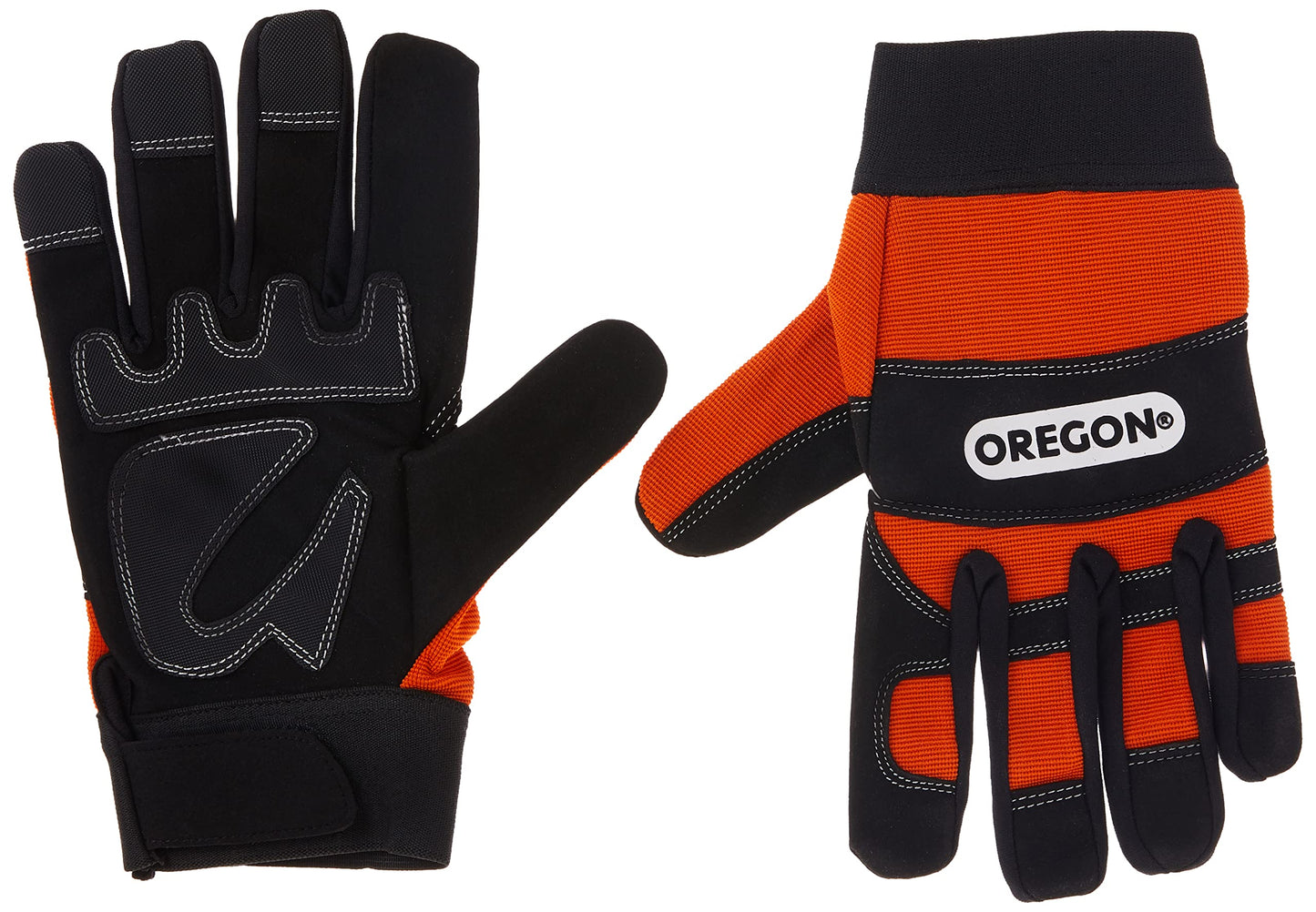 Oregon Protective Chainsaw Work Safety Gloves, Left-Hand Protection, Size Large, Black