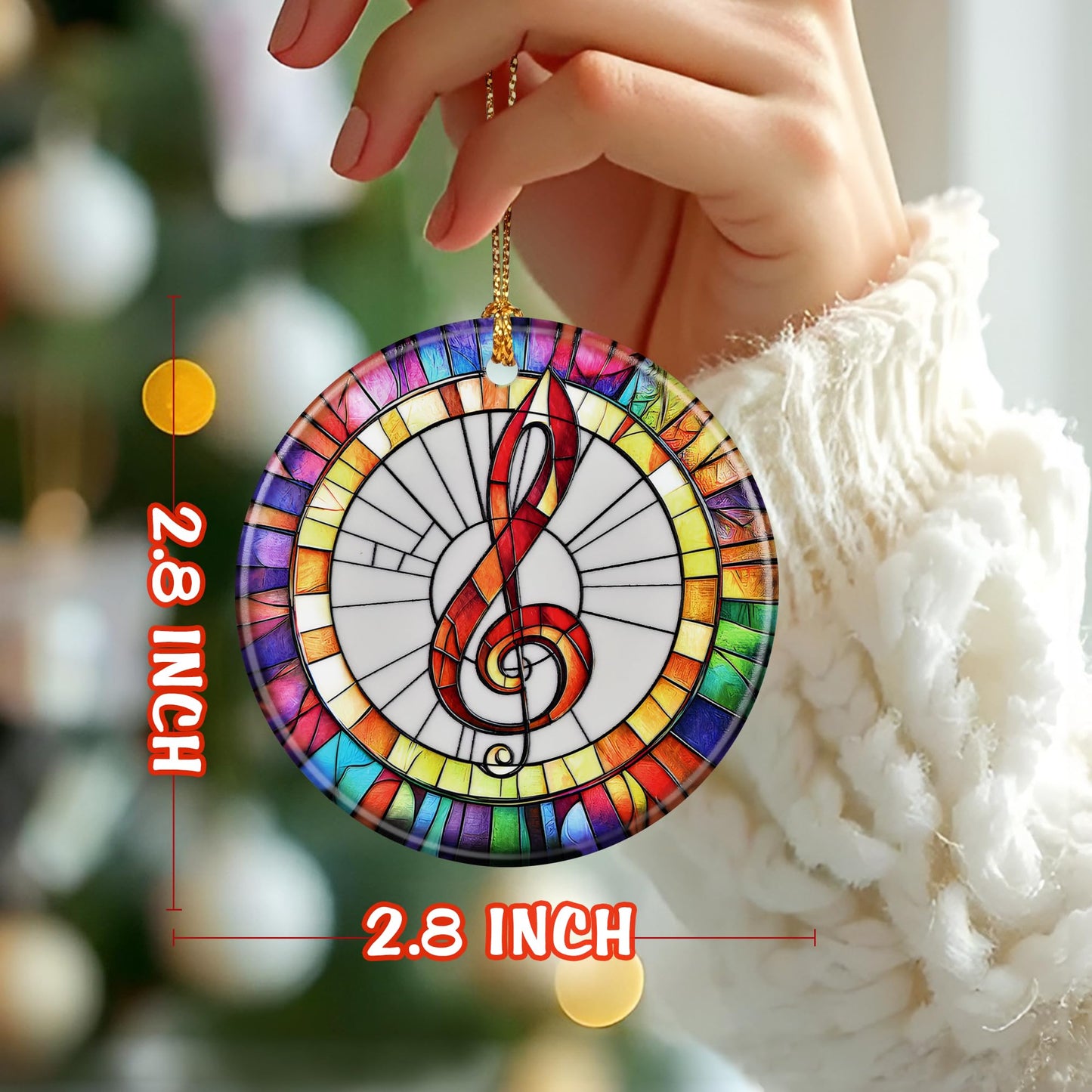 Musical Ornament, Christmas Ornament – Christmas Tree Decor, Holiday Decoration, Stocking Stuffer, Festive Gift Idea, Gifts for Music Lover, Friends, and Family