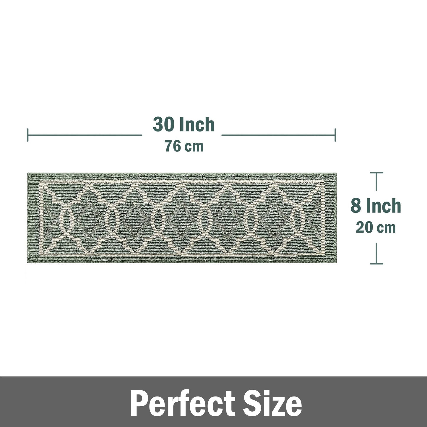 THRILRUG 8" X 30" 7pcs Soft Machine Washable Stairs Carpet Non Slip Stair Treads Set Non-Skid Safety Rug Slip Resistant Indoor Runner for Wooden Steps Stair Runner Rugs for Kids 8 x 30 inch