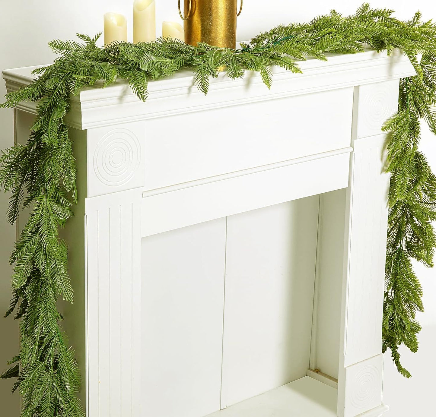 6ft Artificial Christmas Cedar Garland,1 Pack Christmas Garland