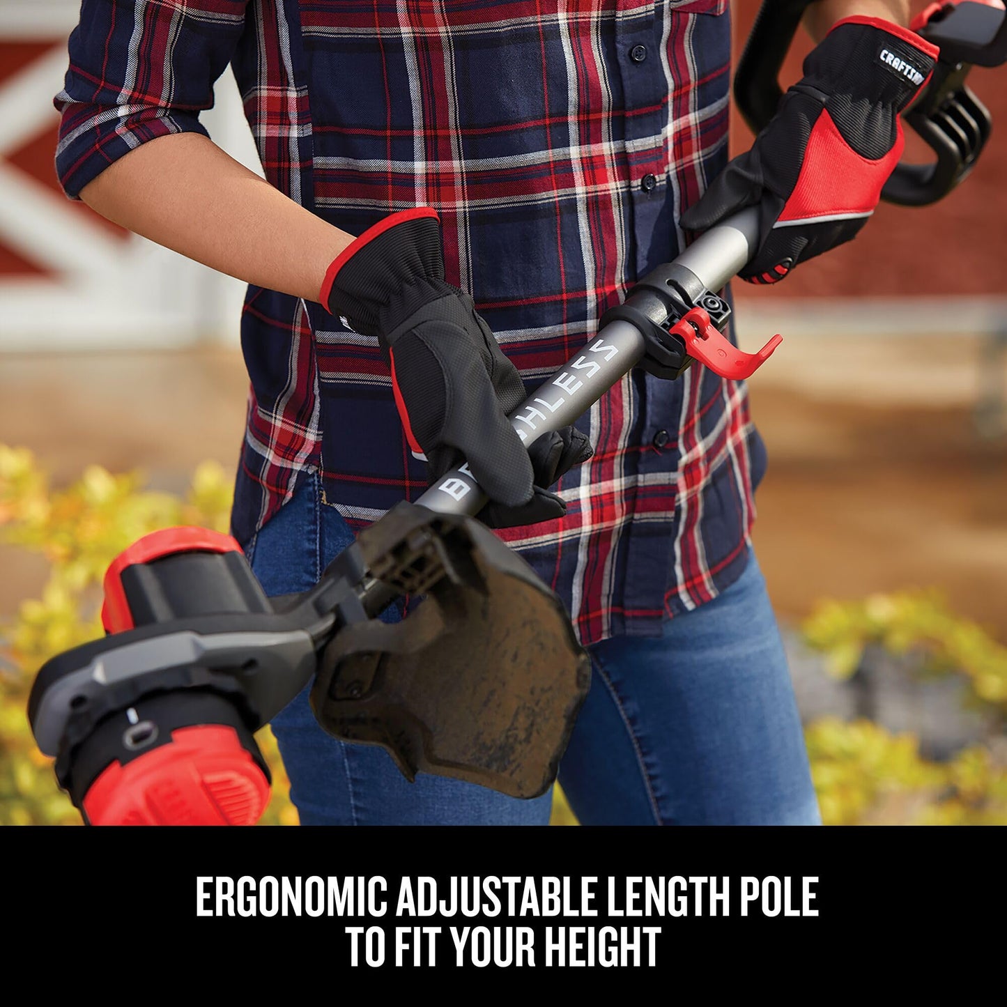 CRAFTSMAN V20 WEEDWACKER Cordless String Trimmer with QUICKWIND, 4 Ah Battery, Charger, and Spool Included (CMCST920M1), Red and Black