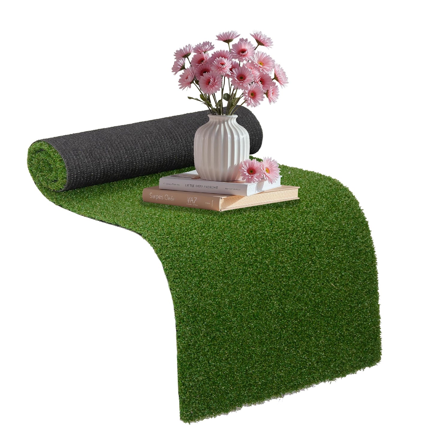 VERDIGRASS Artificial Grass Indoor Outdoor Table Runner 12 x 36 Inch,Waterproof Astro Turf with Drainage Holes,Fake Turf Mat Grass Rug for Golf Themed Party,Wedding, Birthday,Home Decor,Dark Green