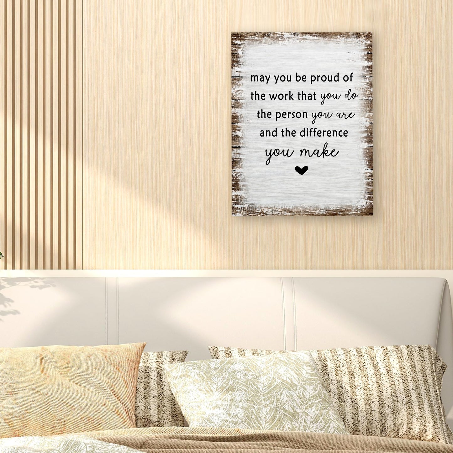 WODMIS Inspirational Painting, Wrapped Canvas Wall Art for Office Decor, Employee Appreciation Gift, 11x14 inches