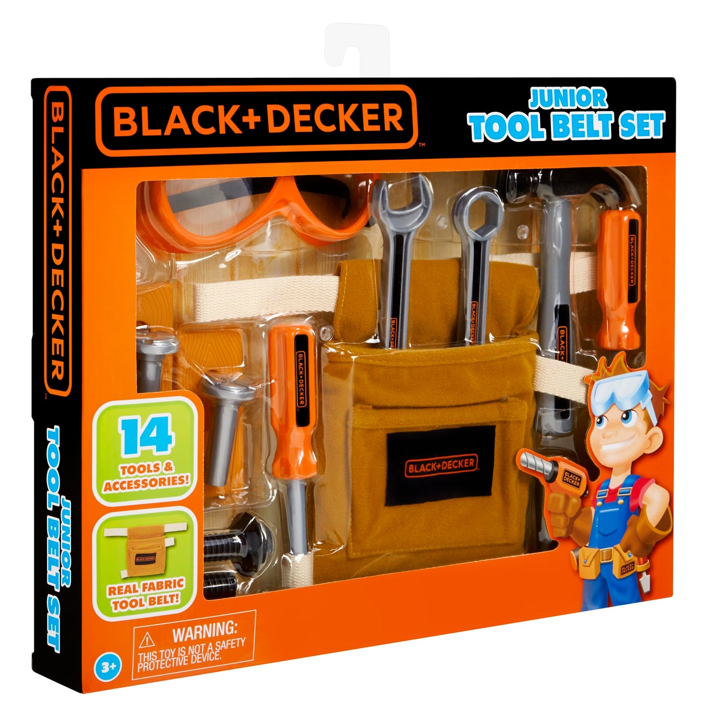 Black & Decker Junior 14 Piece Toy Tool Belt Set
